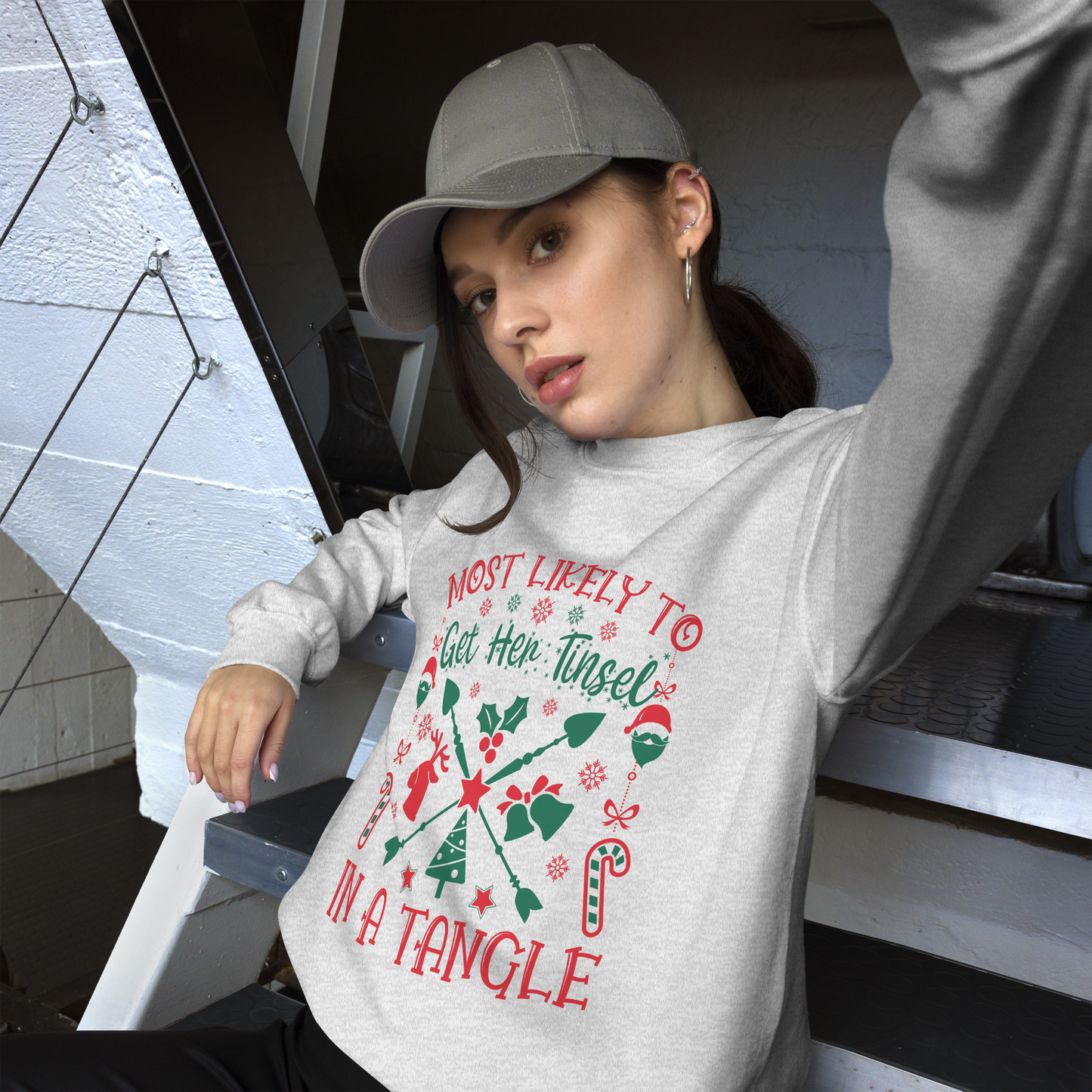 Get Your Tinsel in a Tangle Sweatshirt